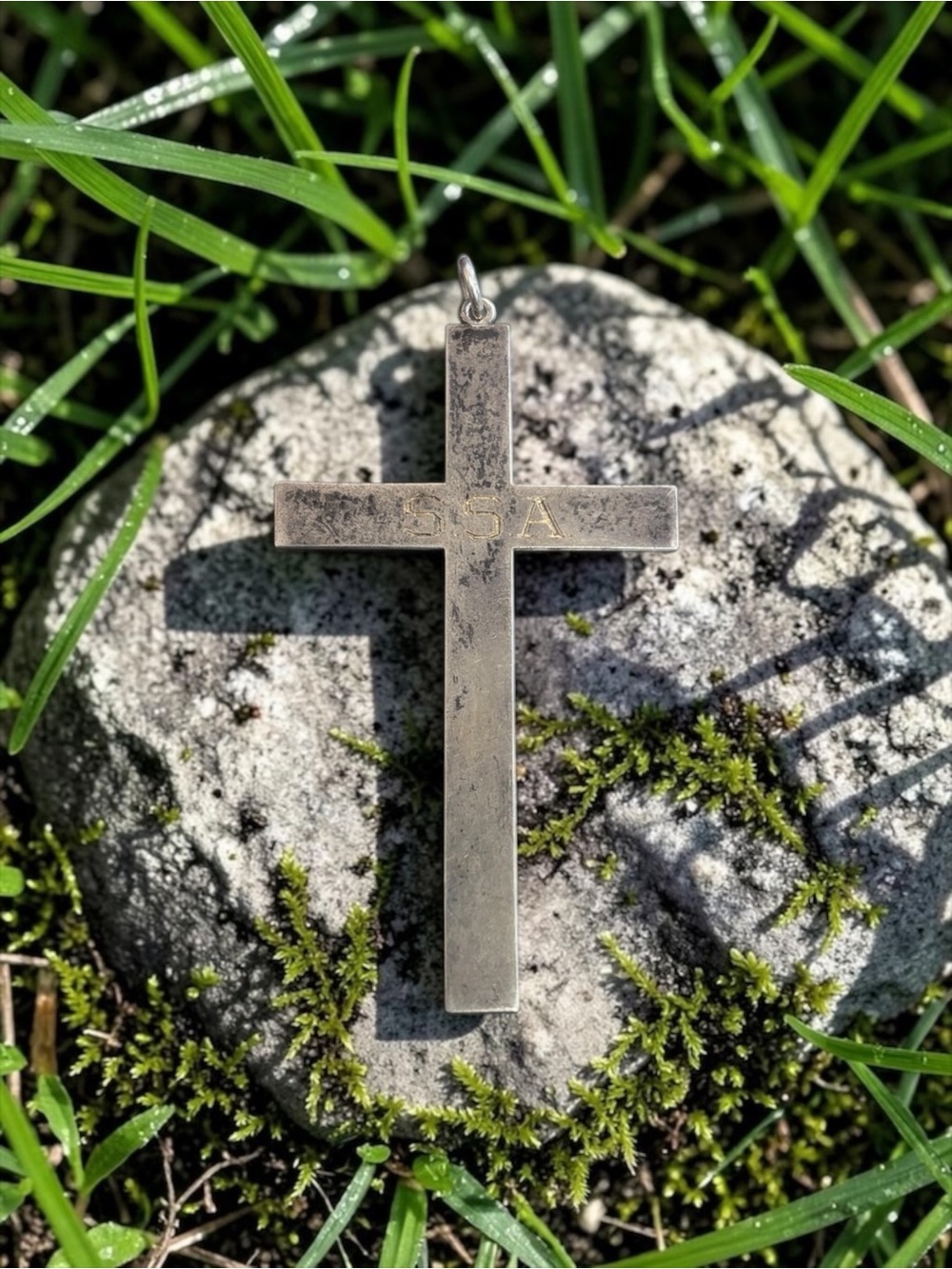 Antique Georgian Sterling Silver‎ Cross Pendant
